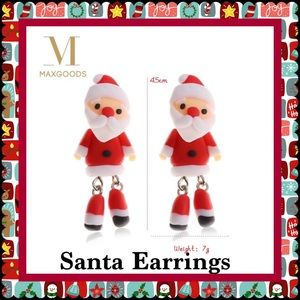 Jointed Santa Earrings